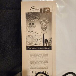 Fostoria Crystal Advertisement - 1951